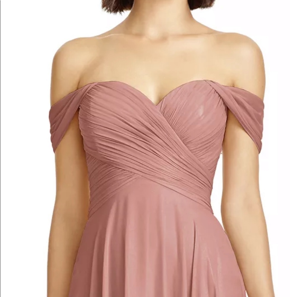 Dessy Collection Dress 2970‎ Chiffon Sweetheart Maxi Bridesmaid Dress